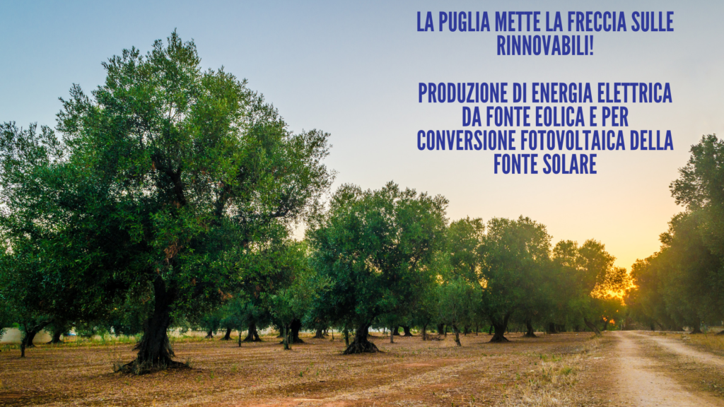 Puglia energie rinnovabili produzione energia legge regionale investimenti economia alternativa (1)